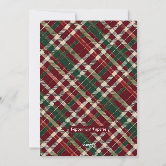 Rustieke Doberman Pinscher Kerst Pet Portret Feestdagenkaart (Achterkant)