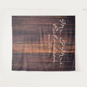 Rustieke donkerbruine schuur houten foto achtergro wandkleed (Voorkant (horizontaal))