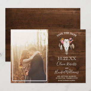 Rustieke donkere hout gewei foto opslaan van de da kaart