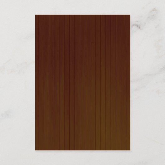 Rustieke donkere hout roze bloemen veiligheidsmaat informatiekaartje (Achterkant)