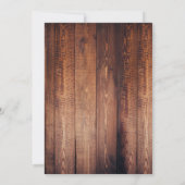 Rustieke donkere schuur hout & witte herten gewei  kaart (Achterkant)