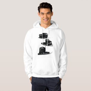 Rustieke Drie Zwarte Trucks  Truck Design Hoodie