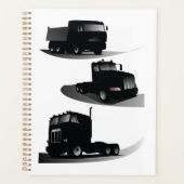 Rustieke Drie Zwarte Trucks Truck Design Planner (Voorkant)