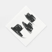 Rustieke Drie Zwarte Trucks  Truck Design Servet (Hoek)