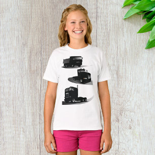 Rustieke Drie Zwarte Trucks  Truck Design T-shirt