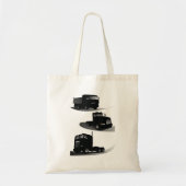 Rustieke Drie Zwarte Trucks  Truck Design Tote Bag (Voorkant)