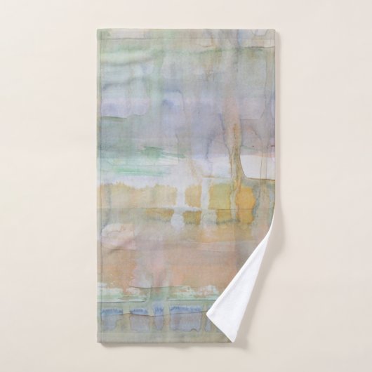 Rustieke Drip Waterverf Print Bad Handdoek (Handdoek)