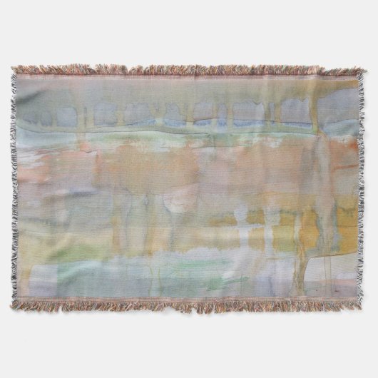 Rustieke Drip Waterverf Print Deken (Voorkant)