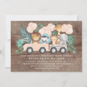 Rustieke Drive Door Oerwoud Dieren Meisjes Baby sh Kaart (Voorkant)