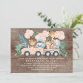 Rustieke Drive Door Oerwoud Dieren Meisjes Baby sh Kaart (Staand voorkant)