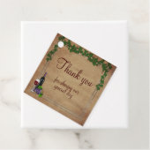 Rustieke druivenwijnstokken Bourgondische wijn bru Bedankjes Labels (In situ)