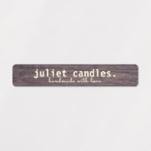 Rustieke Dunne Kaars Tamper-Proof Seal Label (Design 1)