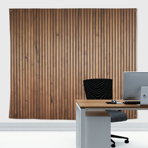 Rustieke dunne verticale houten plank cottage wand wandkleed