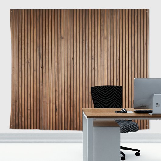 Rustieke dunne verticale houten plank cottage wand wandkleed