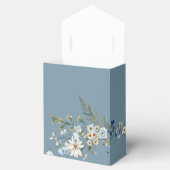 Rustieke Dusty Blue Wildflowers & Daisies Douche Bedankdoosjes (Geopend)