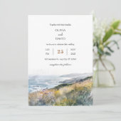 Rustieke Dusty Windy Bluffs Ocean Uitzicht strand Kaart (Staand voorkant)