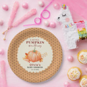 Rustieke een beetje pompoen Herfst baby shower Papieren Bordje (Feest)