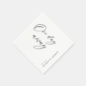 Rustieke een dag weg bruiloft repetitie diner servet (Hoek)