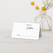 Rustieke Eenvoudige Bergen Pijnboom Bos Bruiloft Plaatskaartje (Voorkant)