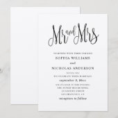 Rustieke eenvoudige bruiloft. Landelijk kraft. Men Kaart (Voorkant / Achterkant)