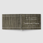 Rustieke, eenvoudige en elegante bruiloft gastenbo gastenboek (Volledig)