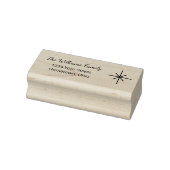 Rustieke eenvoudige gezinsvakantie rubberstempel (Stempel)