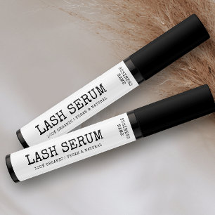 Rustieke Eenvoudige Lash Serum Mascara Tube Wrap R Labels
