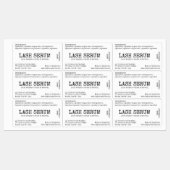 Rustieke Eenvoudige Lash Serum Mascara Tube Wrap R Labels (Vel)