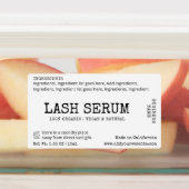 Rustieke Eenvoudige Lash Serum Mascara Tube Wrap R Labels (Aangebracht)