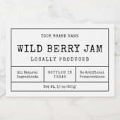 Rustieke  Eenvoudige Waterdichte Jam Jar Label Voedselcontainer Etiket (Enkel label)