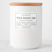 Rustieke  Eenvoudige Waterdichte Jam Jar Label Voedselcontainer Etiket (Voorkant)