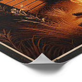 Rustieke eenzaamheid in een Mountain Wilderness Po Poster (Hoek)