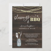 Rustieke Eerste Communie / Bevestiging BBQ-feest Kaart (Voorkant)