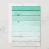 Rustieke eerste communie uitnodiging - Blauw (Achterkant)