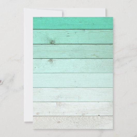 Rustieke eerste communie uitnodiging - Blauw (Achterkant)