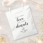 Rustieke eerste komt liefde donuts zoete traktatie bedankzakje (Geknipt)
