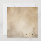 Rustieke  Eet Drink Wees getrouwd Bruiloft Kaart (Achterkant)