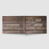 Rustieke eik een dag weg repetitie diner bruiloft gastenboek (Volledig)