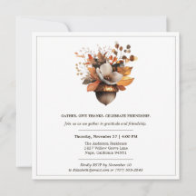 Rustieke Eikel Bloemen | Danketent Dinnerfeest