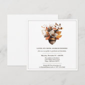 Rustieke Eikel Bloemstuk | Thanksgiving Dinner Par Kaart (Voorkant / Achterkant)