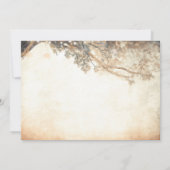 Rustieke eiken boom en String Lights Baby shower Kaart (Achterkant)