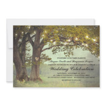 Rustieke eiken boom romantische bruiloft