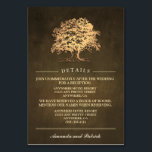 rustieke eikenboomreceptie   Hotel Kaarten<br><div class="desc">Vintage Rustieke eikenboomreceptie   Hotel Kaarten - voeg deze detailkaarten toe om uw gasten te informeren over uw ontvangstlocatie,  de ontvangsttijdlijn en hotelinformatie om planning gemakkelijker te maken. Je kunt desgewenst meer informatie toevoegen door hierboven op Aanpassen te klikken. Bekijk het volledige bijpassende collectie in dit ontwerp hieronder.</div>