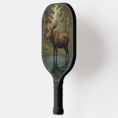 Rustieke elanden boho bos groen pickleball paddle (Links)