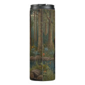 Rustieke elanden boho bos groen thermosbeker (Achterkant)