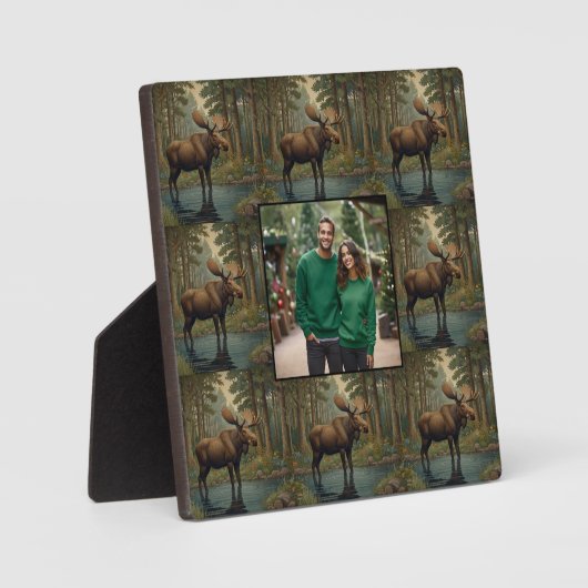 Rustieke elanden herten boho bos foto fotoplaat (Voorkant)
