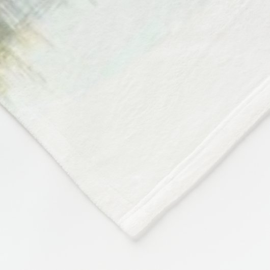 Rustieke elandhut stijl waterverf  fleece deken (Hoek)