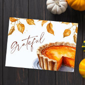 Rustieke Elegant Grateful Herfst Thanksgiving Feestdagenkaart