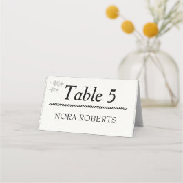 Rustieke Elegant Minimalistische Gevouwen Plaats K Plaatskaartje