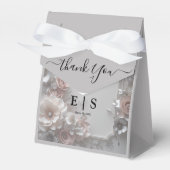 Rustieke Elegante 3D Bloemen Huwelijk Bedankdoosjes (Voorkant Zijde)